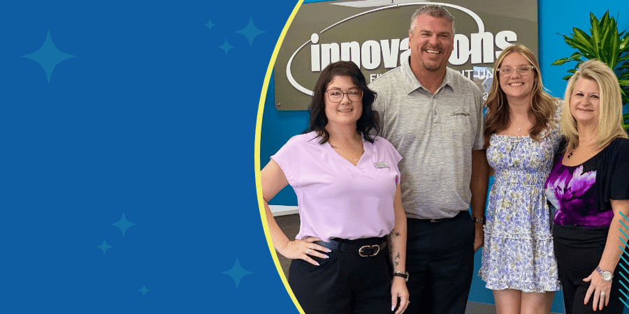A picture of the Bonifay Branch staff with smiling faces.