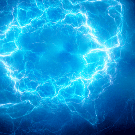 Electrical currents shaped in a circle.