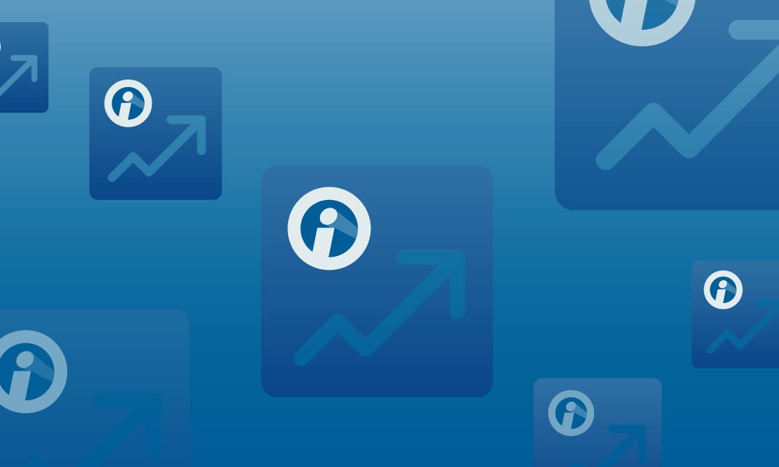 Illustration of an arrow pointing up and to the right with various imarks throughout.