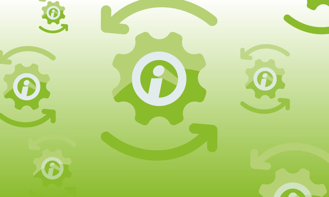 Illustration of gears with imarks at the centers.