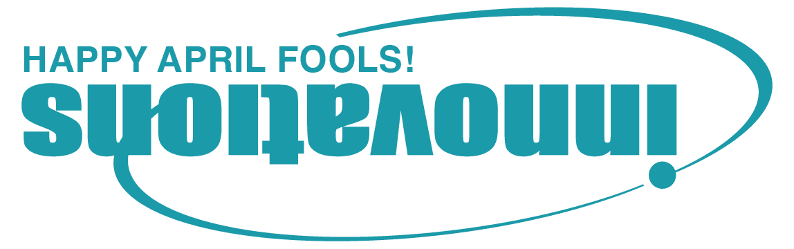 Innovations Financial Credit Union logo themed to April Fool's Day