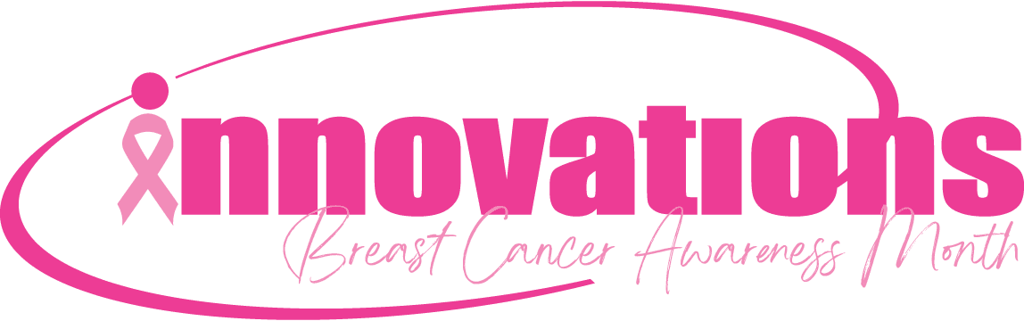 Innovations Financial Credit Union logo themed to Breast Cancer Awareness Month