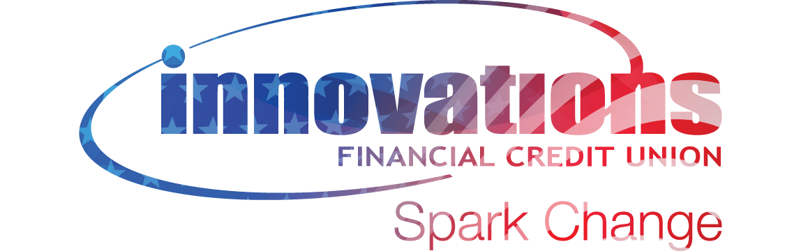 Innovations Financial Credit Union logo themed to Veterans Day